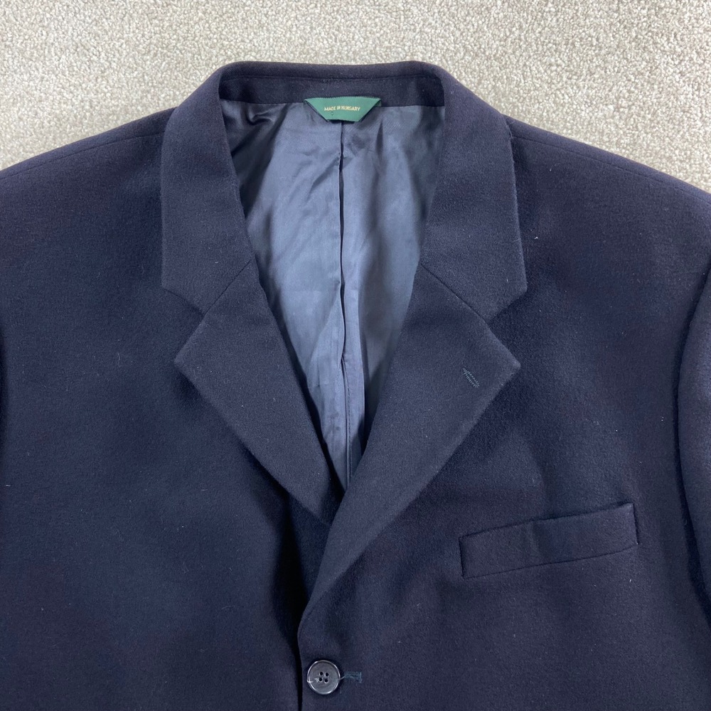 J.Crew Oarsman Blazer Mens 44R Navy Blue Wool Three Button Sport Coat Jacket